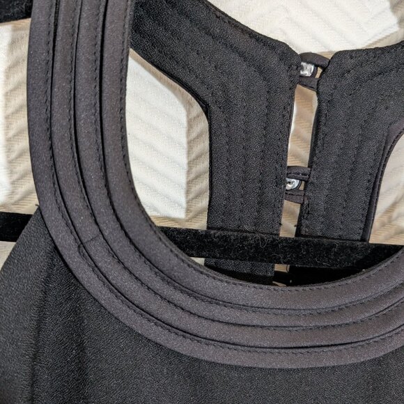 JS Collections Vintage Black Evening Gown Maxi Dress Thigh Slit Size 11/12 - Picture 7 of 12